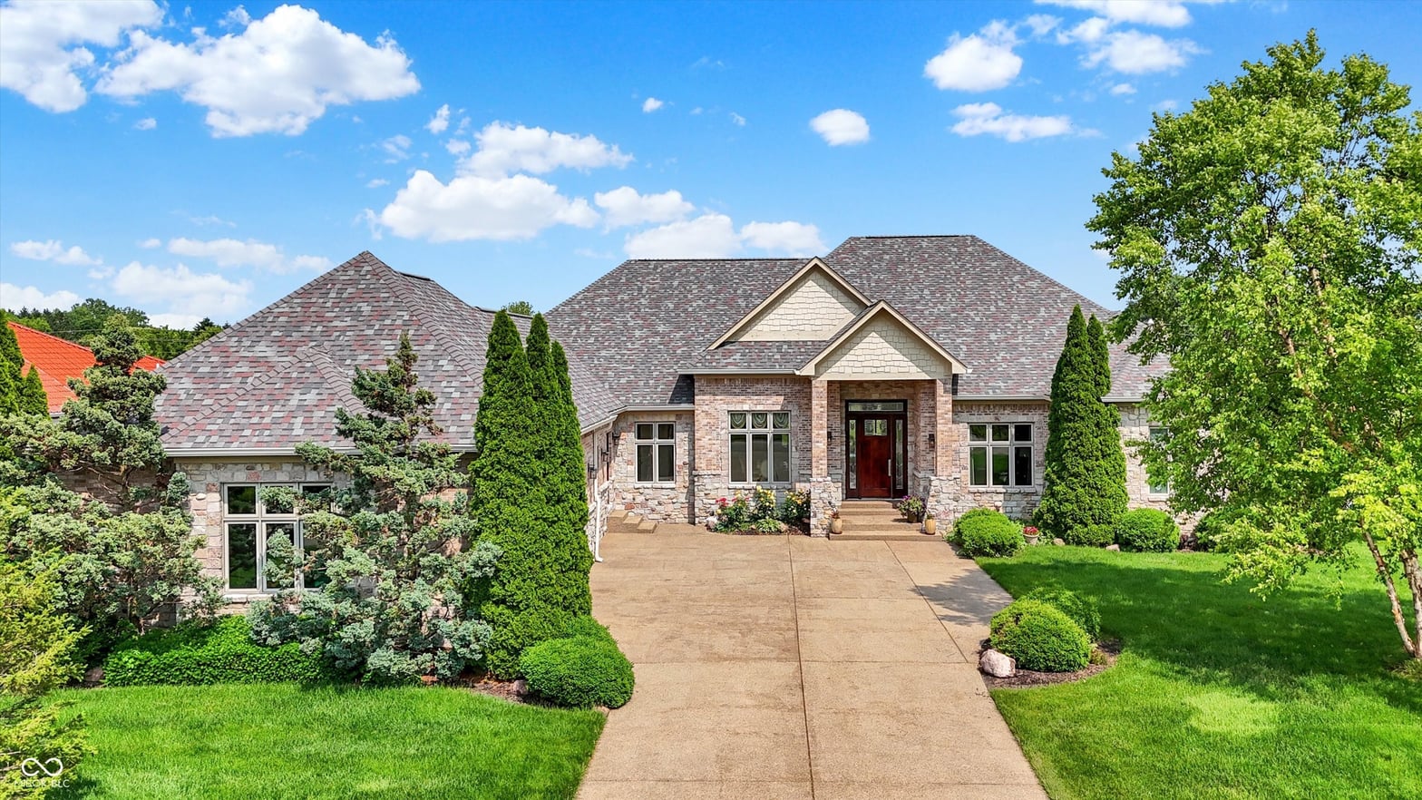 Front exterior at 7635 Monte Carlo Way, Indianapolis, IN