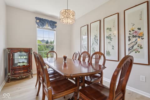Dining room at 4017 Ivory Court, Carmel, IN