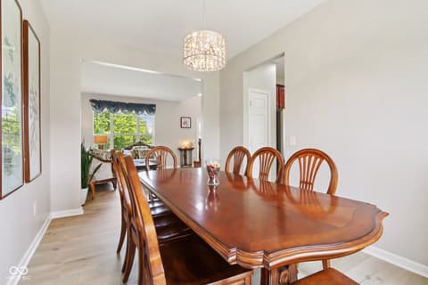Dining room at 4017 Ivory Court, Carmel, IN