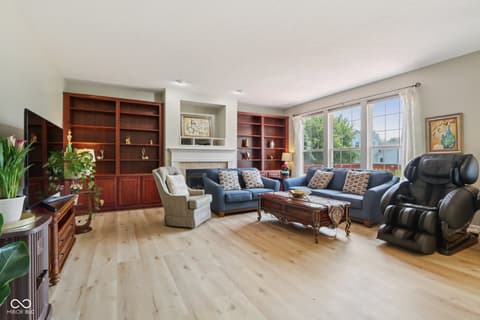Family room at 4017 Ivory Court, Carmel, IN
