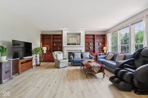Family room at 4017 Ivory Court, Carmel, IN
