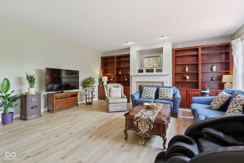 Family room at 4017 Ivory Court, Carmel, IN