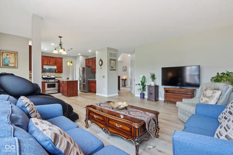 Family room at 4017 Ivory Court, Carmel, IN