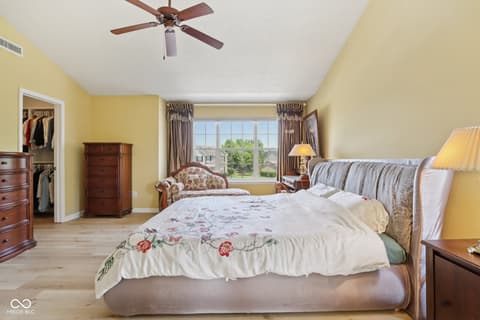 Primary bedroom at 4017 Ivory Court, Carmel, IN