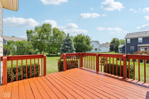 Outdoor living area at 4017 Ivory Court, Carmel, IN