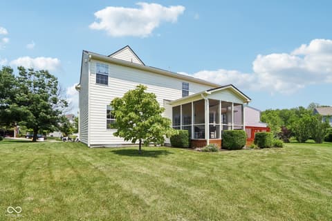 Backyard at 4017 Ivory Court, Carmel, IN