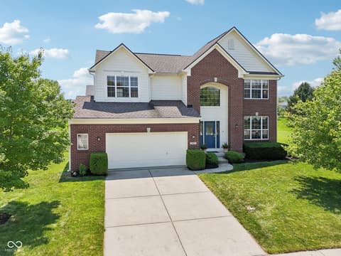 Front exterior at 4017 Ivory Court, Carmel, IN