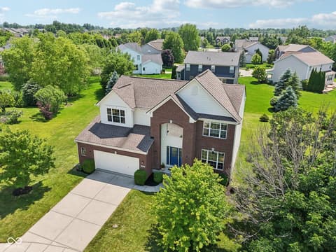 Front exterior at 4017 Ivory Court, Carmel, IN