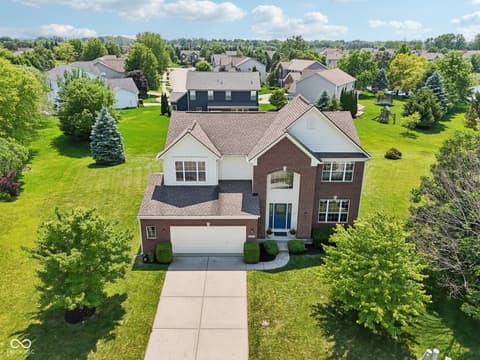 Front exterior at 4017 Ivory Court, Carmel, IN