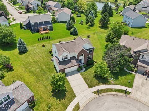 Aerial view at 4017 Ivory Court, Carmel, IN