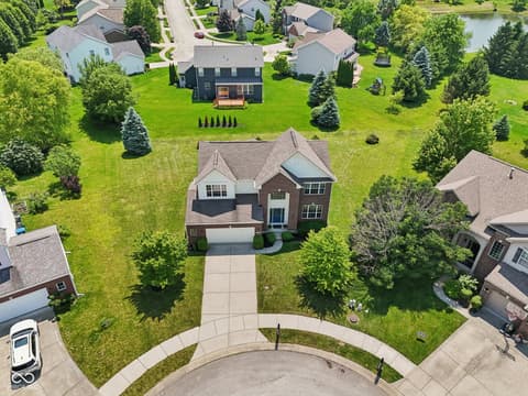 Aerial view at 4017 Ivory Court, Carmel, IN