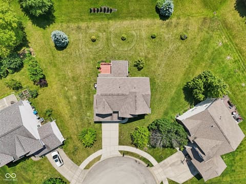 Aerial view at 4017 Ivory Court, Carmel, IN