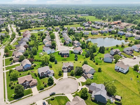 Aerial view at 4017 Ivory Court, Carmel, IN