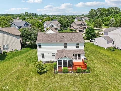 Aerial view at 4017 Ivory Court, Carmel, IN