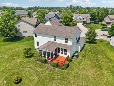 Aerial view at 4017 Ivory Court, Carmel, IN