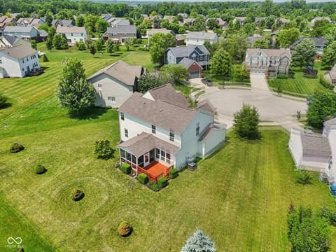 Aerial view at 4017 Ivory Court, Carmel, IN
