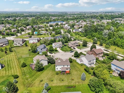 Aerial view at 4017 Ivory Court, Carmel, IN