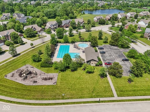 Aerial view at 4017 Ivory Court, Carmel, IN