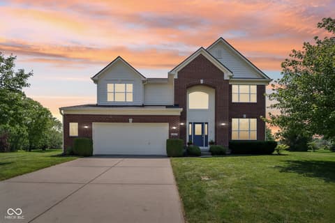 Front exterior at 4017 Ivory Court, Carmel, IN