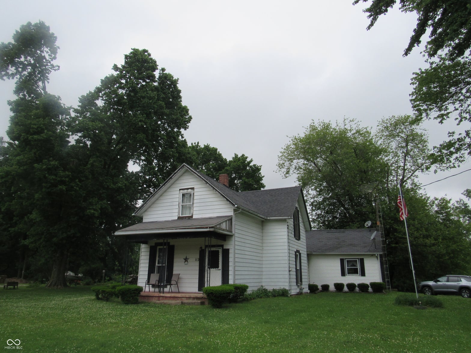 Front exterior at 112 Orchard Street, Waynetown, IN