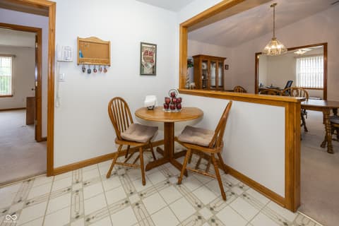 Dining room at 7632 Sea Crest Way N, Noblesville, IN
