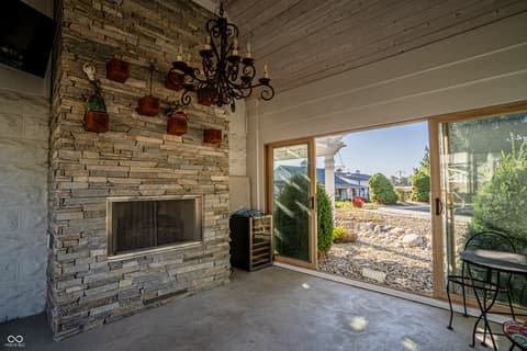Outdoor living area at 115 W State Road 38, Pendleton, IN