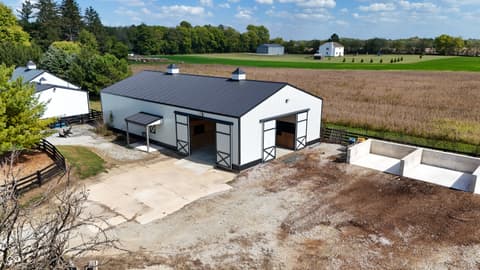 Aerial view at 115 W State Road 38, Pendleton, IN