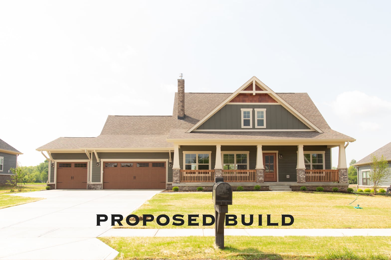 Front exterior at Lot 30 Doe Meadow, Anderson, IN