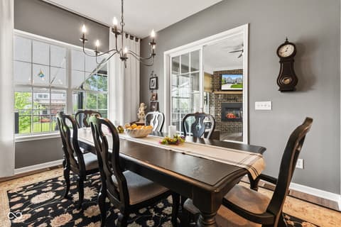 Dining room at 1505 Avondale Drive, Westfield, IN