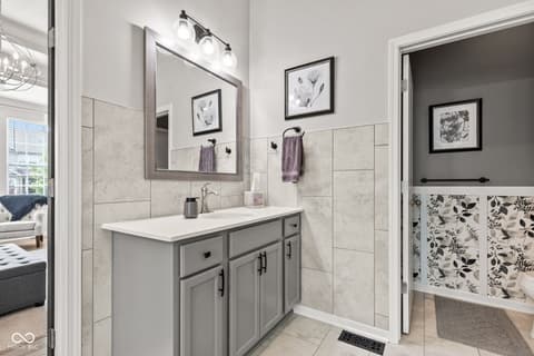 Bathroom at 1505 Avondale Drive, Westfield, IN