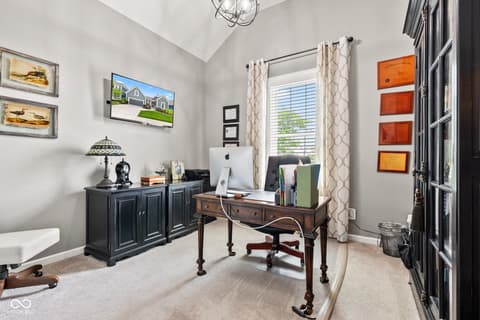 Home office at 1505 Avondale Drive, Westfield, IN