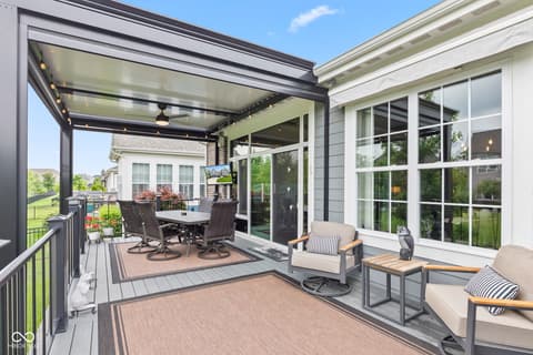 Outdoor living area at 1505 Avondale Drive, Westfield, IN