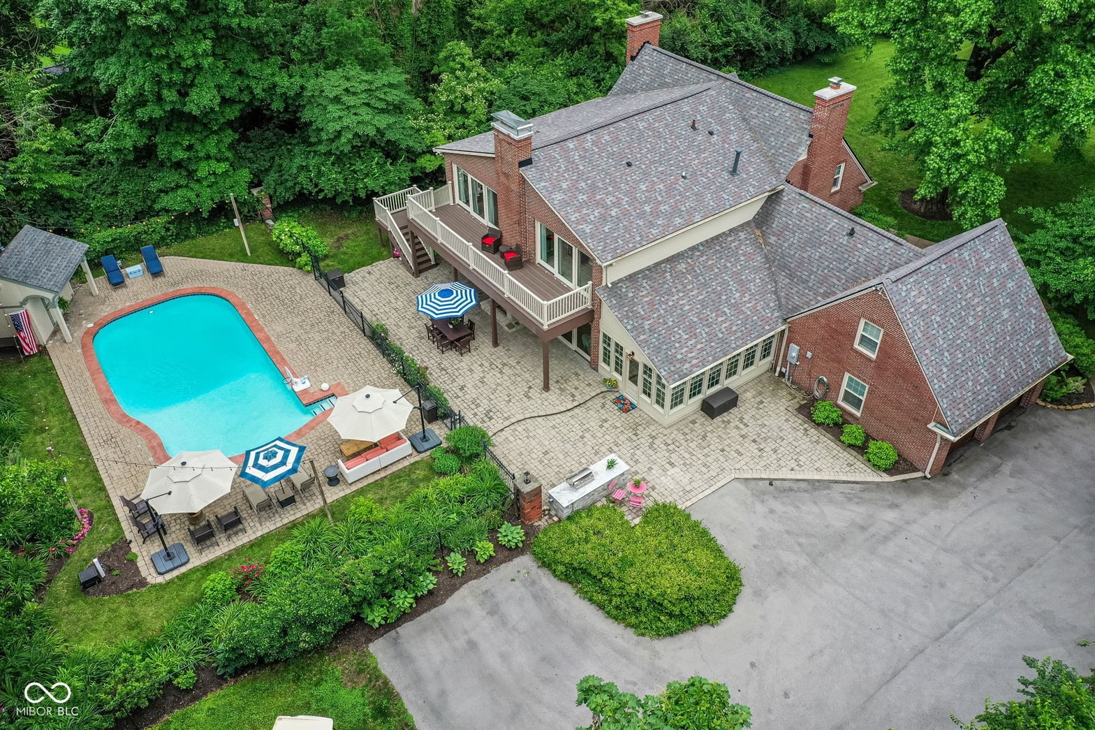 Aerial view at 6220 E 56th Street, Indianapolis, IN