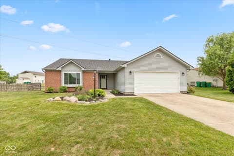 Front exterior at 18005 Gasparilla Court, Westfield, IN