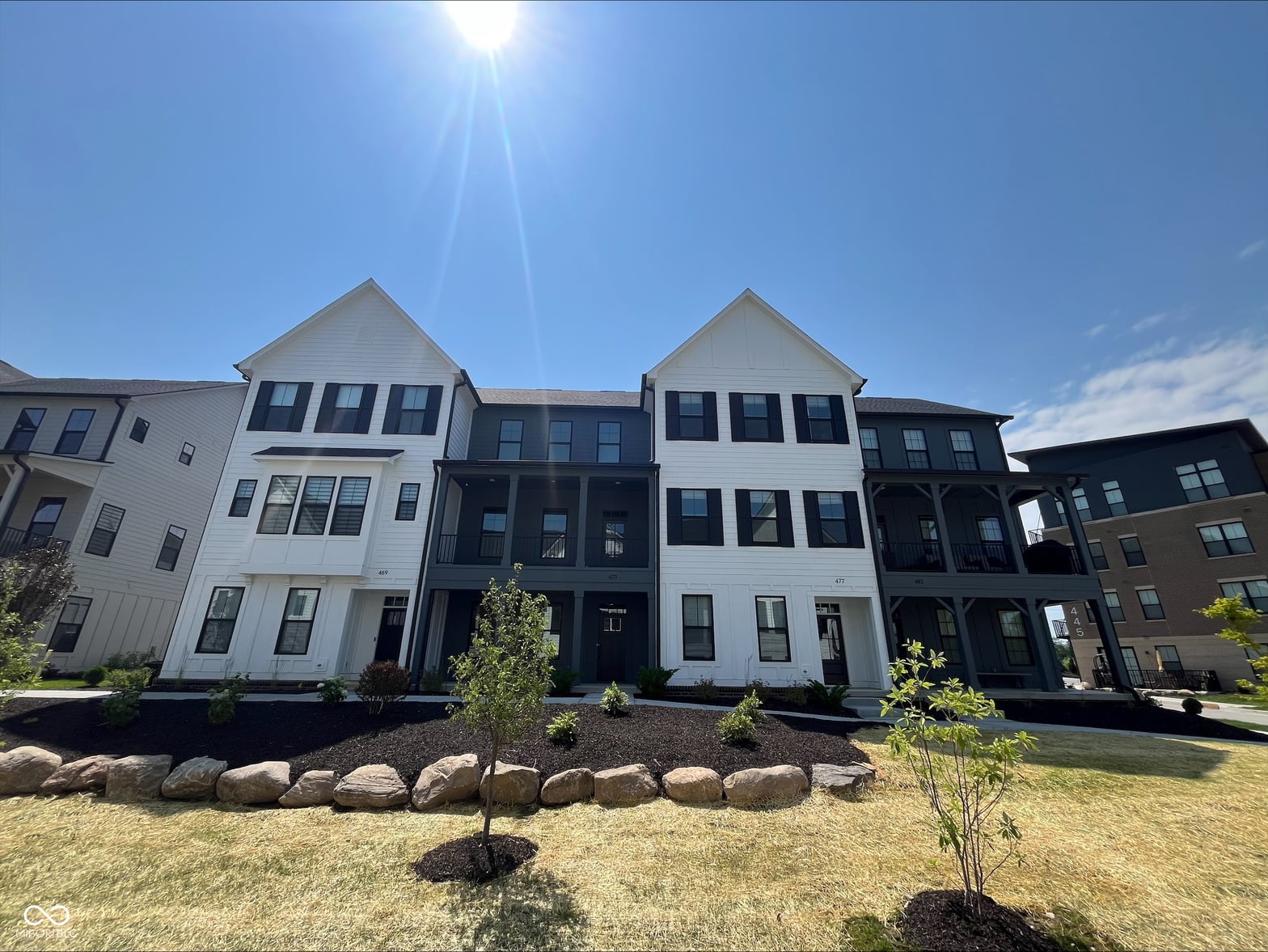 Front exterior at 473 Mariposa Trail, Carmel, IN