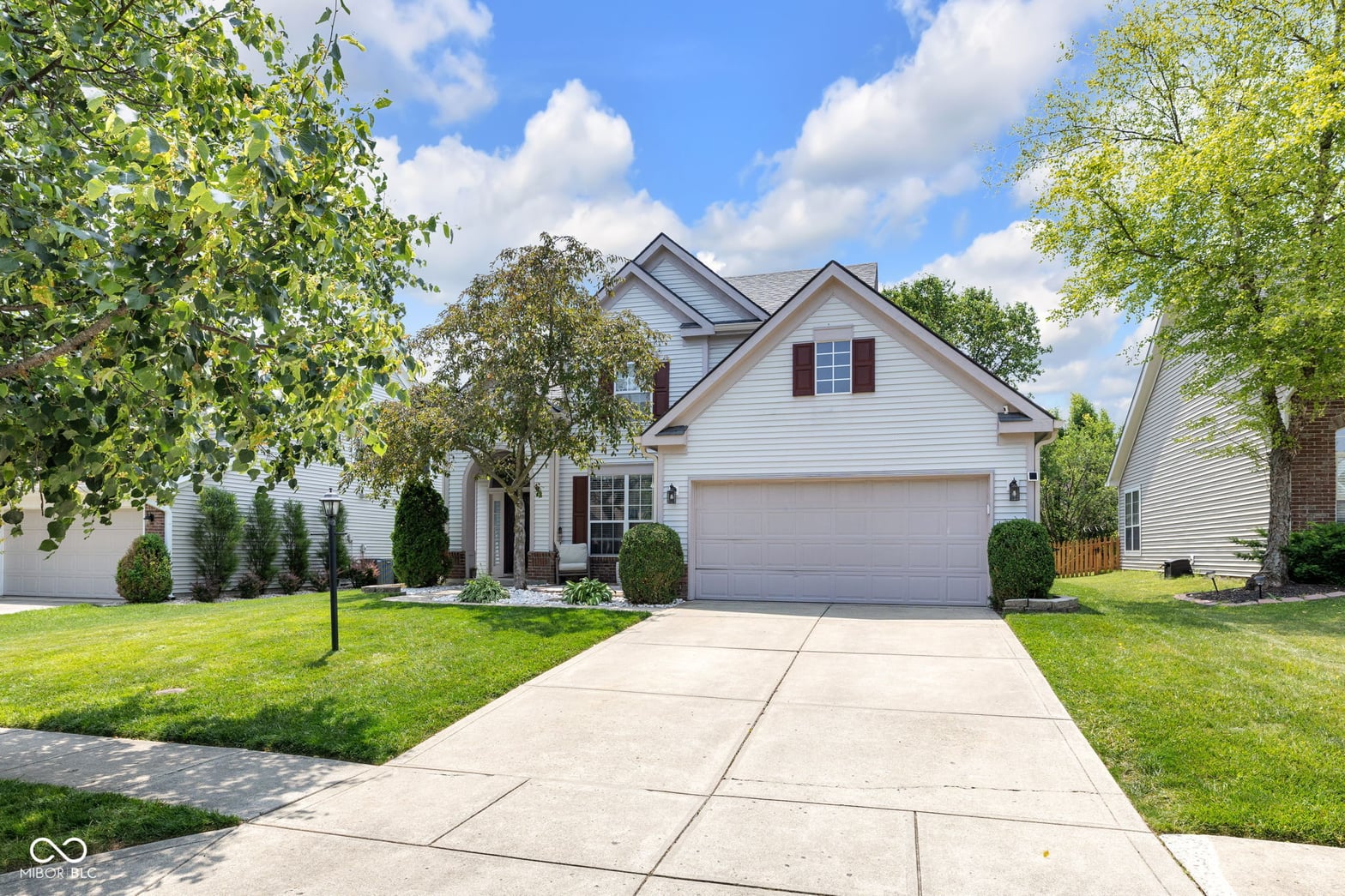 Front exterior at 10215 Lauren Pass, Fishers, IN