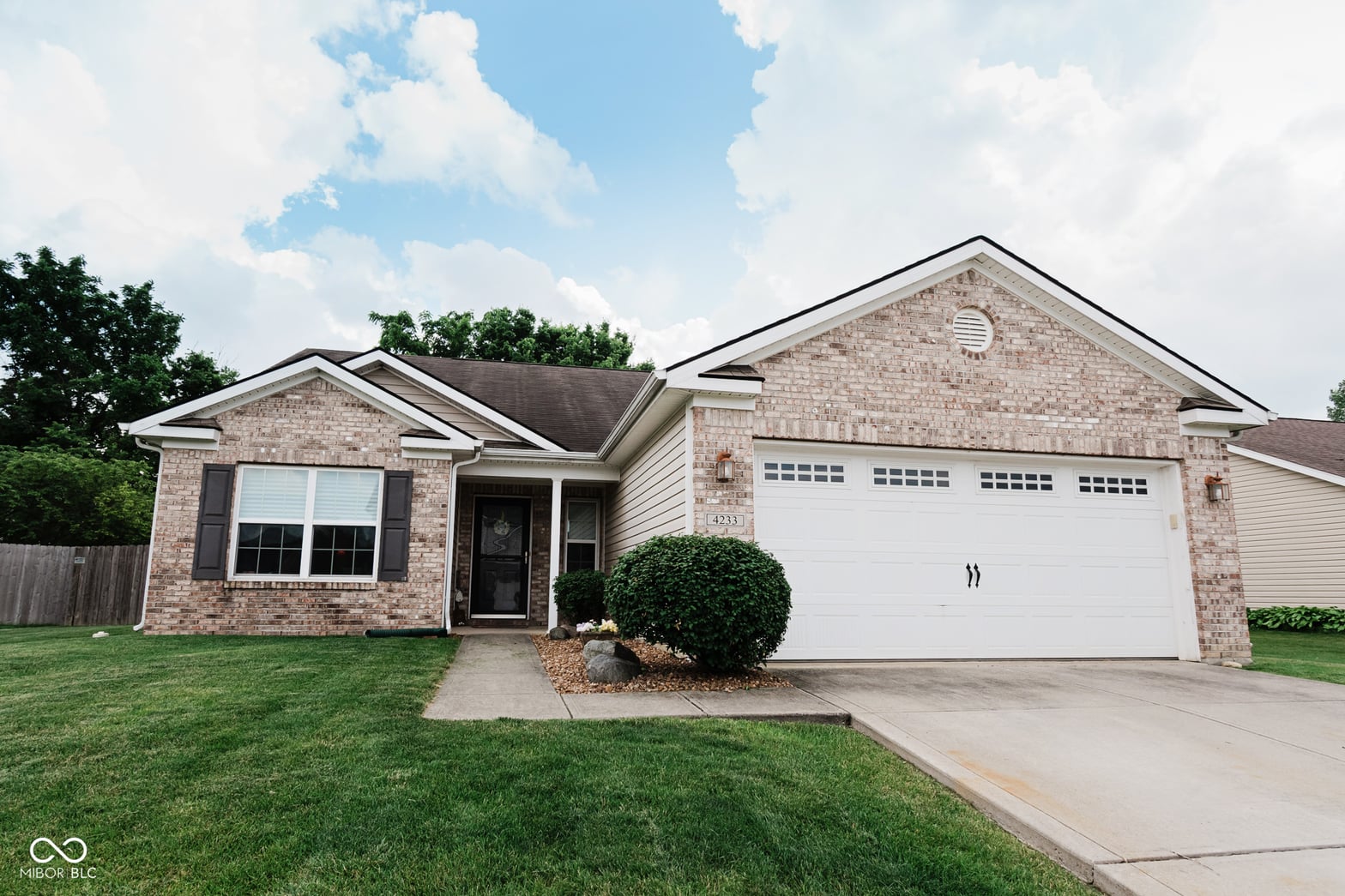 Front exterior at 4233 Pearson Drive, Westfield, IN