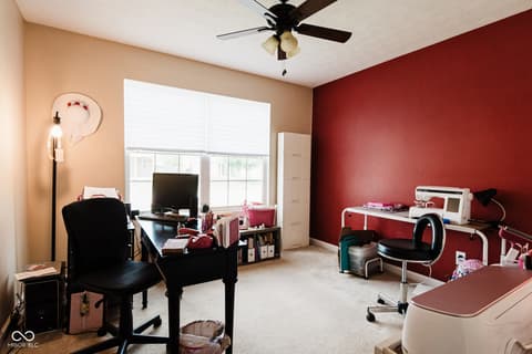 Home office at 4233 Pearson Drive, Westfield, IN