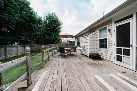 Outdoor living area at 4233 Pearson Drive, Westfield, IN