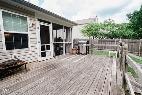 Outdoor living area at 4233 Pearson Drive, Westfield, IN