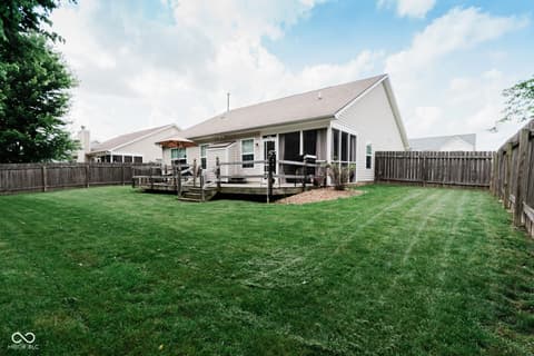 Backyard at 4233 Pearson Drive, Westfield, IN