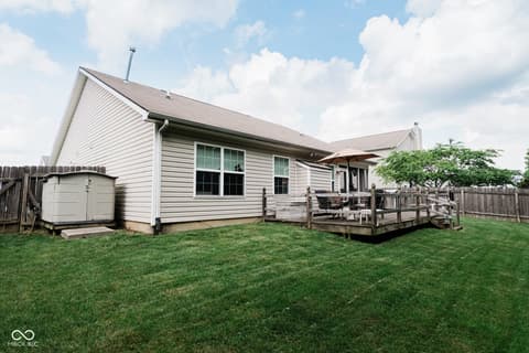 Backyard at 4233 Pearson Drive, Westfield, IN