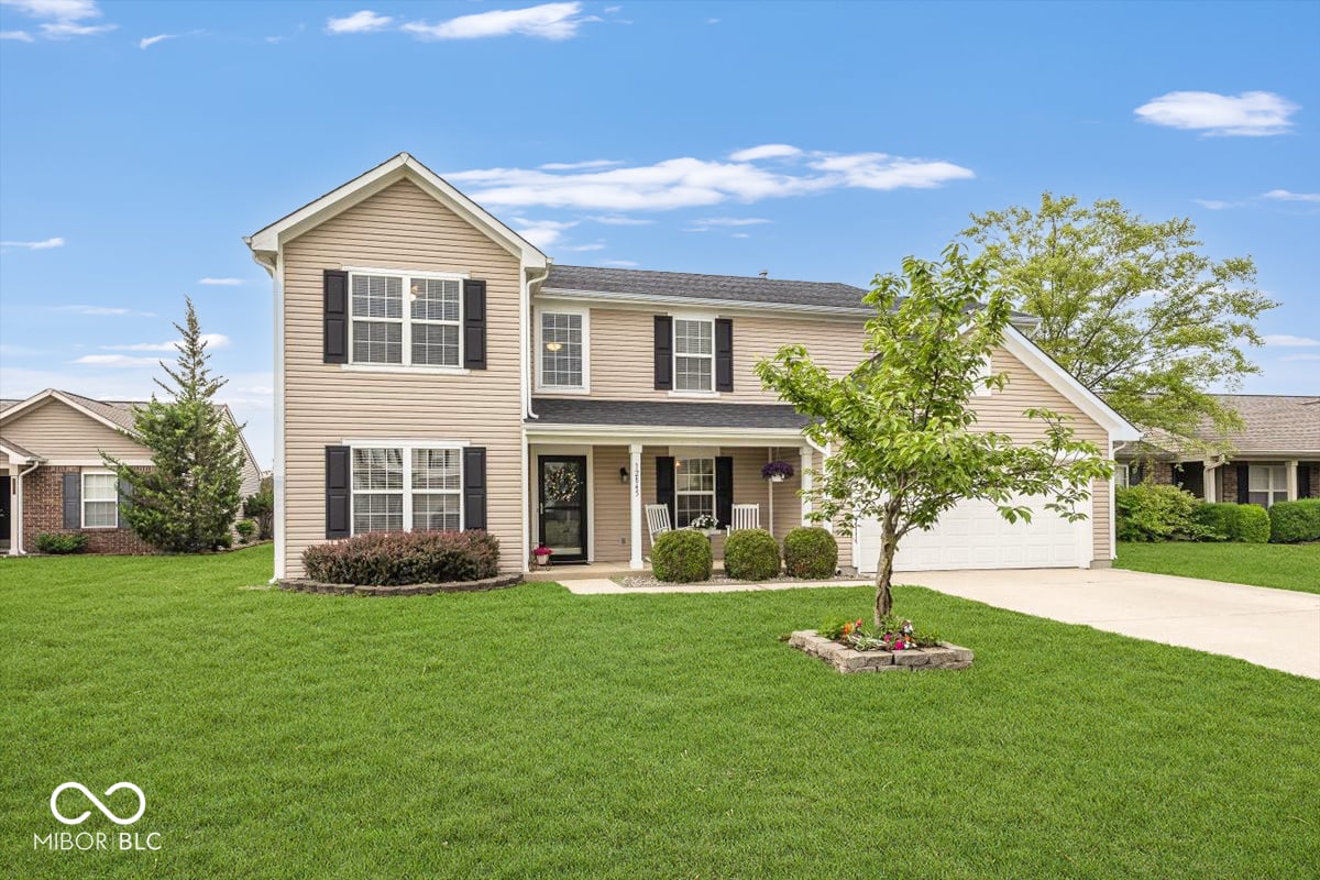 Front exterior at 12845 Touchdown Drive, Fishers, IN