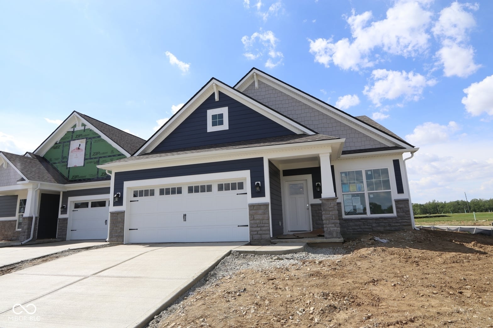 Front exterior at 12532 Morning Ridge Way, Noblesville, IN