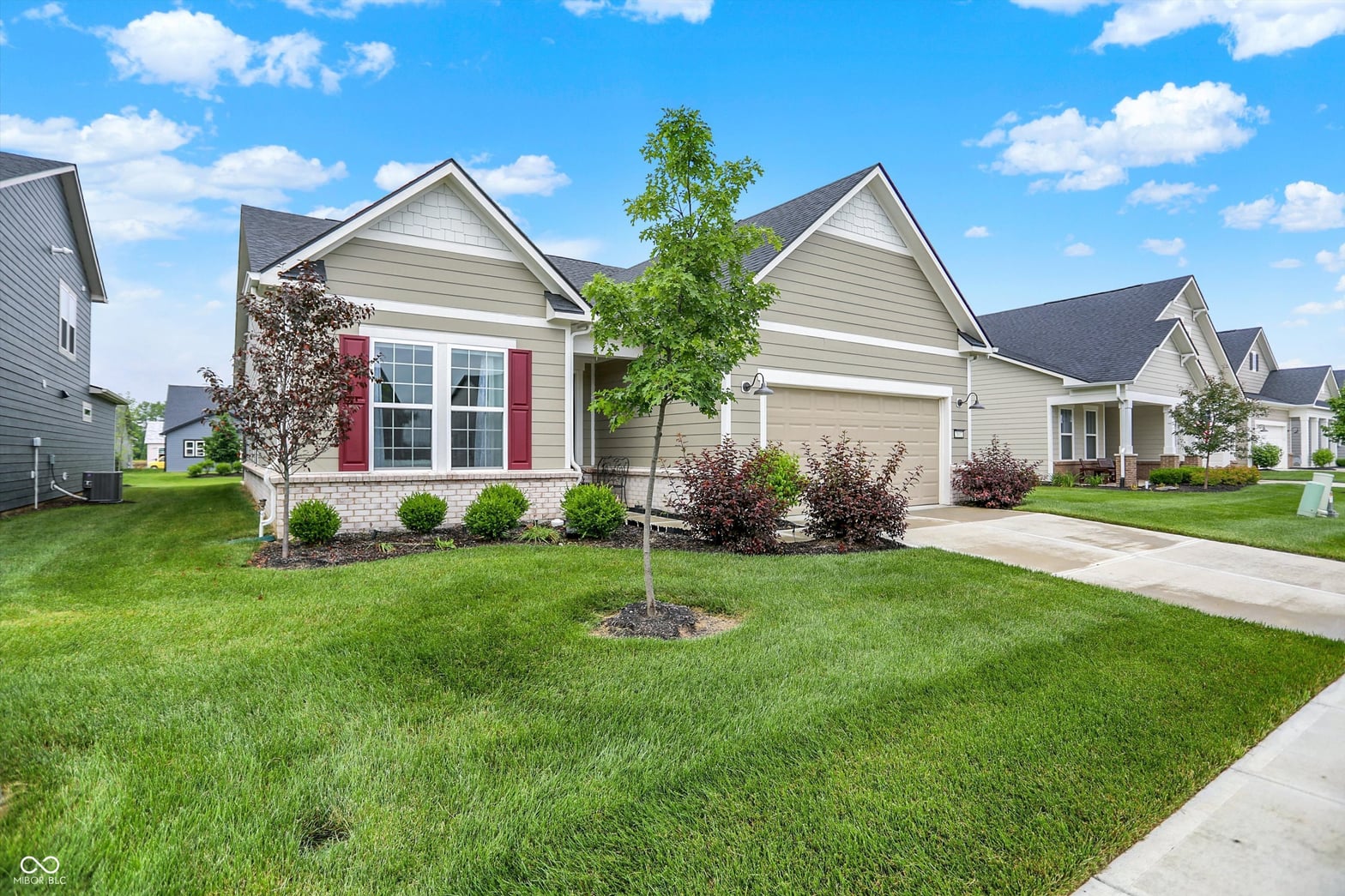Front exterior at 2612 Ruffian Drive, Westfield, IN