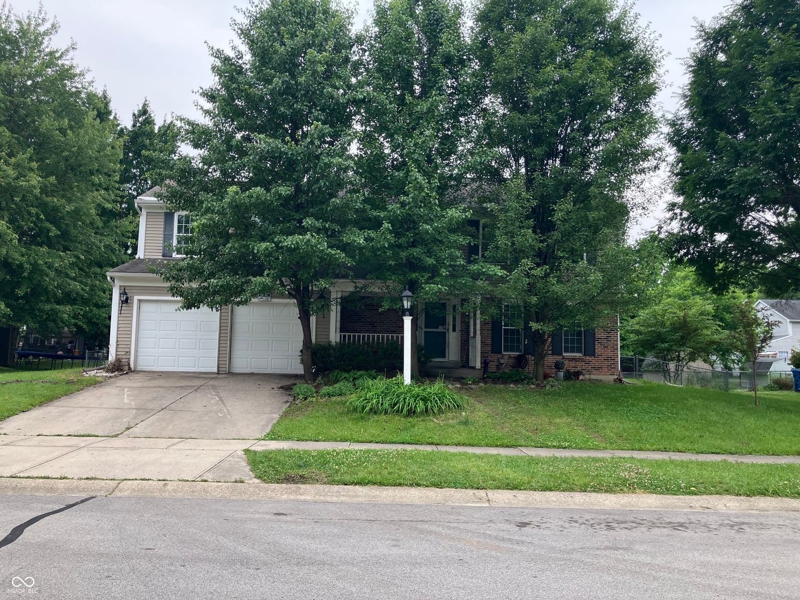 Front exterior at 7667 Madden Lane, Fishers, IN