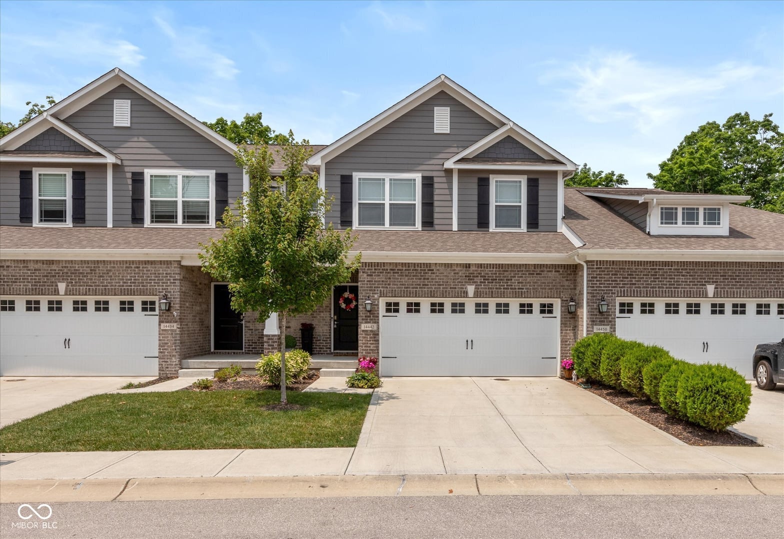Front exterior at 14442 Treasure Creek Lane, Fishers, IN