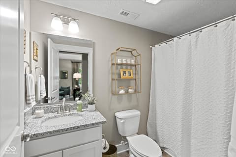 Bathroom at 14442 Treasure Creek Lane, Fishers, IN