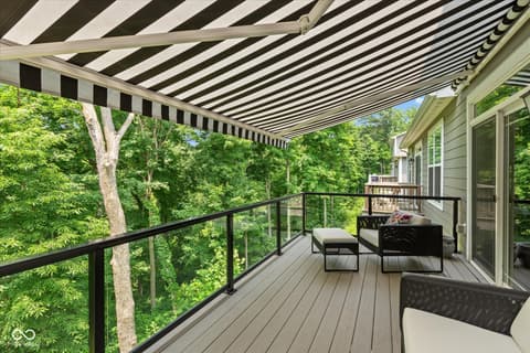 Outdoor living area at 14442 Treasure Creek Lane, Fishers, IN