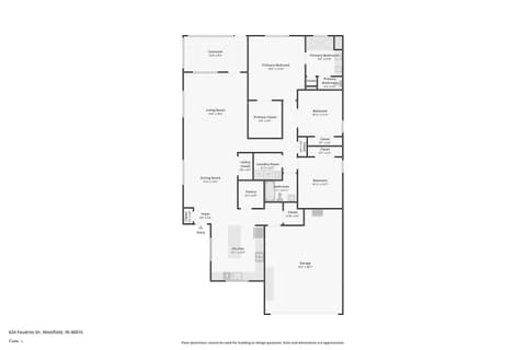 Floor Plan — 624 Faudree Drive, Westfield, IN